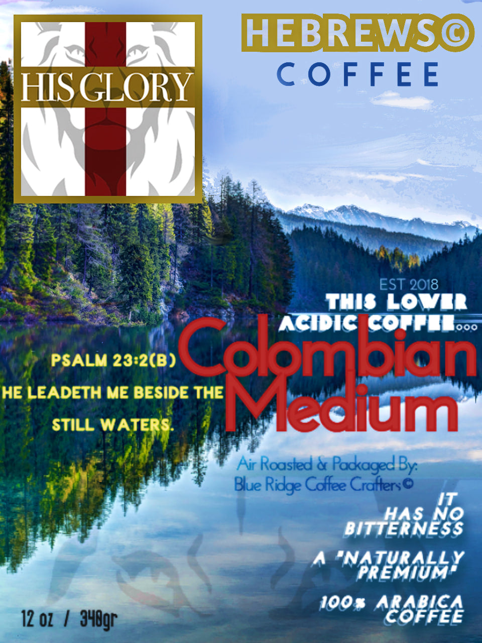Hebrews Colombian Medium K-Cup Pods - Blue Ridge Coffee Crafters